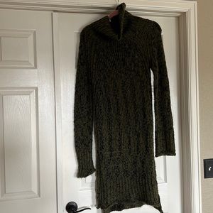 Love Tree Knit Sweater Dress
